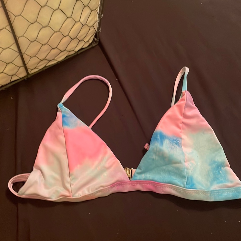 tie dye bikini top